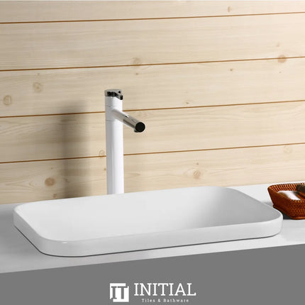 Above Counter Basin Gloss White Rectangle 528X368X140 ,