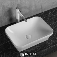 Above Counter Basin Gloss White Rectangle 528X368X140 ,