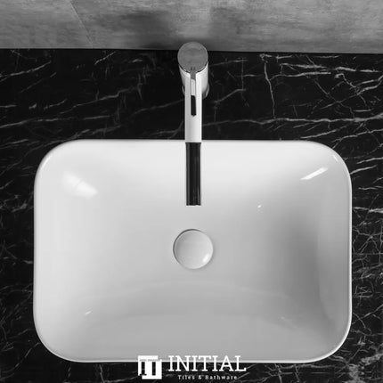 Above Counter Basin Gloss White Rectangle 528X368X140 ,