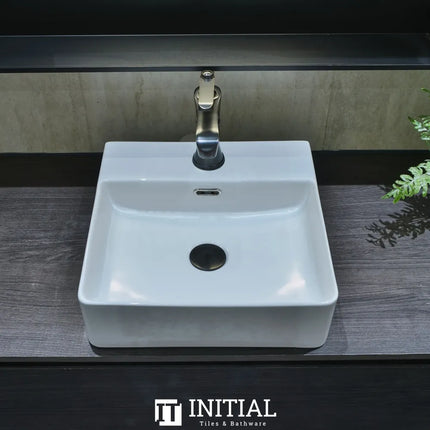 Ceramic Above Counter Basin Gloss White Rectangle 410X420X130 ,