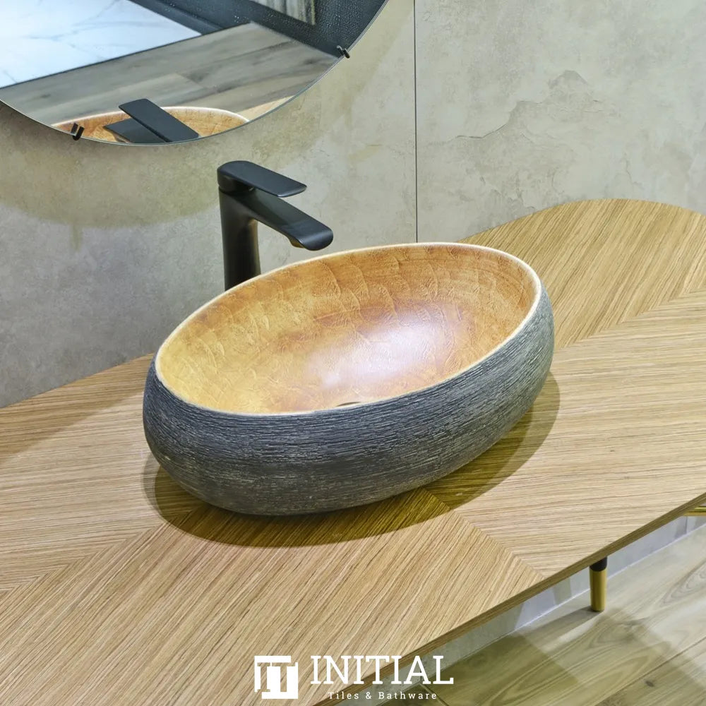 Porcelain Above Counter Basin Oval 470X320X140 ,