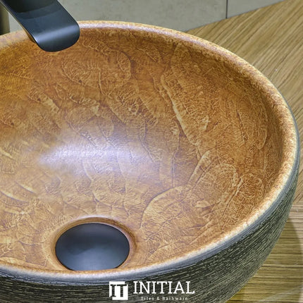 Porcelain Above Counter Basin Round 340X340X140 ,