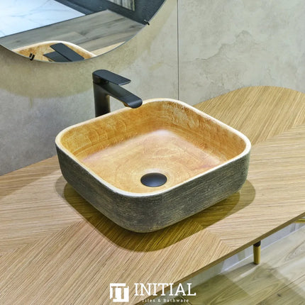 Porcelain Above Counter Basin Square 380X380X140 ,