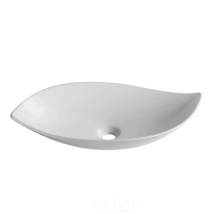 Above Counter Basin Leaf Shape Gloss White 660X390X150 ,