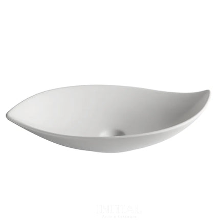 Above Counter Basin Leaf Shape Matte White 660X390X150 ,