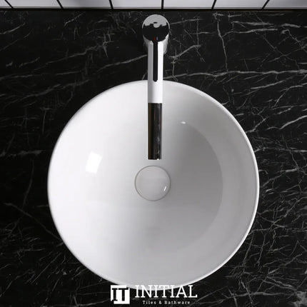 Above Counter Basin Round Gloss White 400X400X145 ,