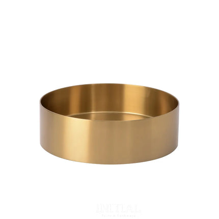 Handmade Stainless Steel Basin Round Gold 380X110 ,