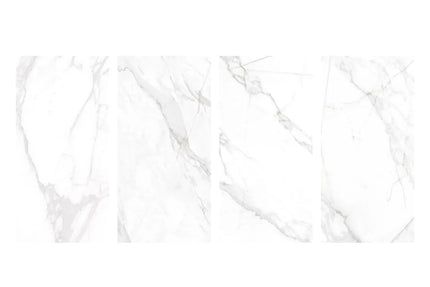Vivid Calacatta Velvet White Porcelain Natural 600X1200