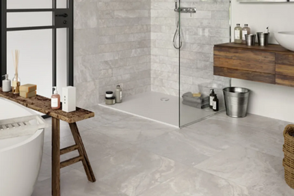 Vivid Travertine Silver Porcelain Natural 600X1200