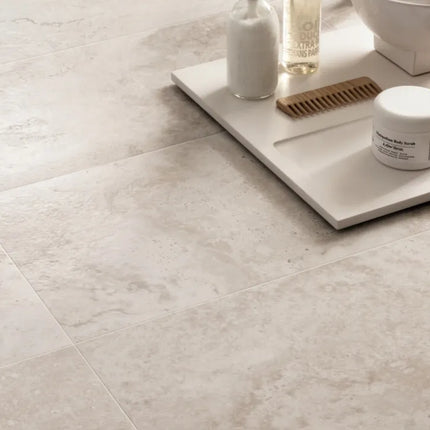 Vivid Travertine White Porcelain Natural 600X1200