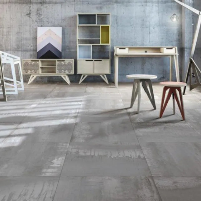 Metro Steel Porcelain Natural 605X605