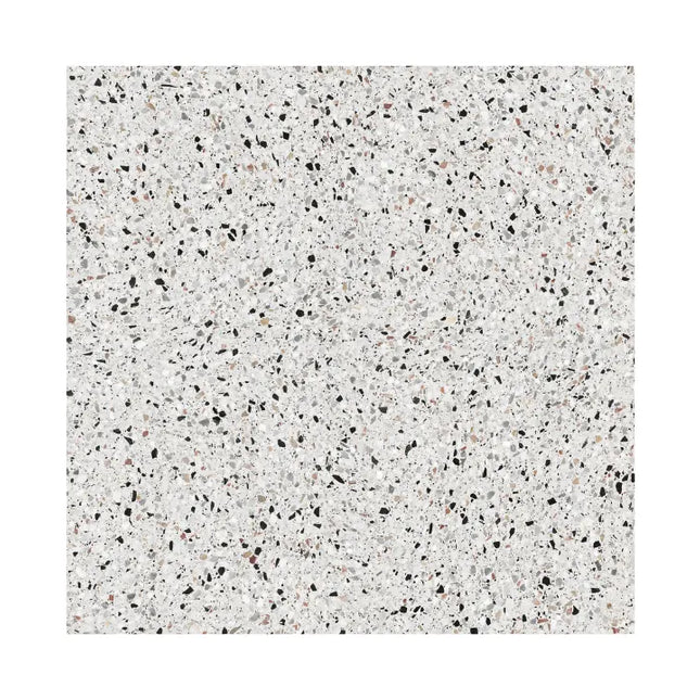 Mist Terrazzo White Porcelain Matt 600X600