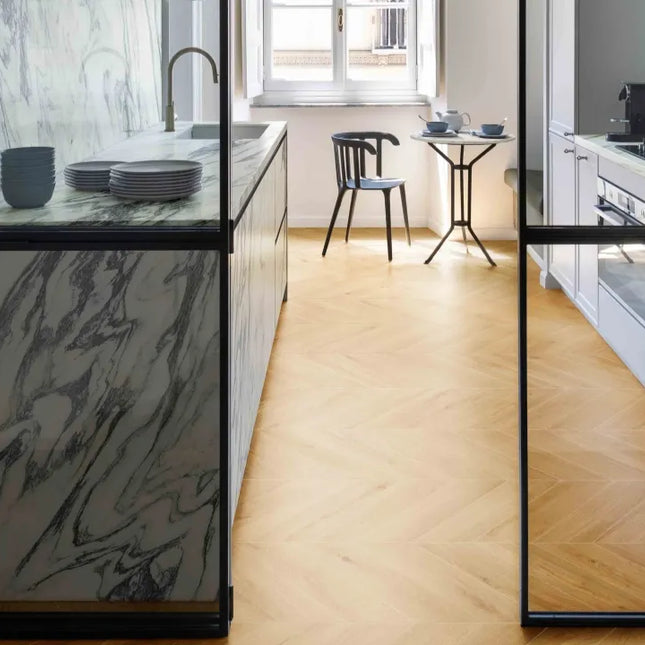 Woody Sand Chevron Porcelain Matt R10 540X110X9.5