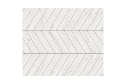 Woody White Chevron Porcelain Matt R10 540X110X9.5