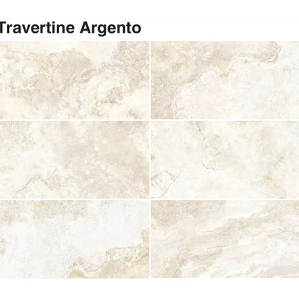 Hunter 3D Travertine Argento Grey Porcelain Natural 600X1200