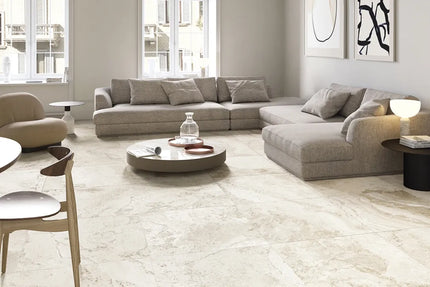 Hunter 3D Travertine Oro White Porcelain Natural 600X1200