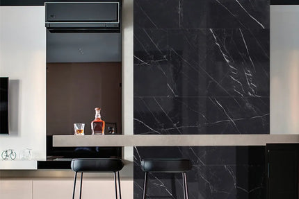 Marvel Marble Marquina Black Porcelain Natural R9 600X1200