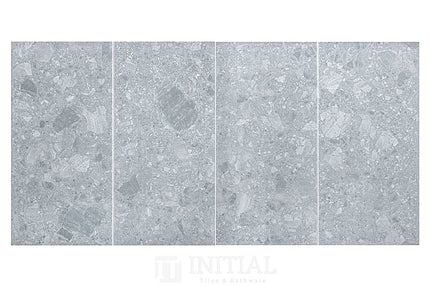 Terrazzo Look Tile Giga Dark Grey Matt 300X600 ,