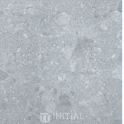 Terrazzo Look Tile Giga Dark Grey Matt 600X600 ,