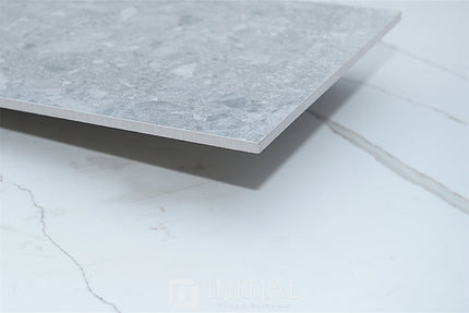 Terrazzo Look Tile Giga Dark Grey Matt 600X600 ,