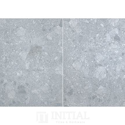 Terrazzo Look Tile Giga Dark Grey Matt 600X600 ,