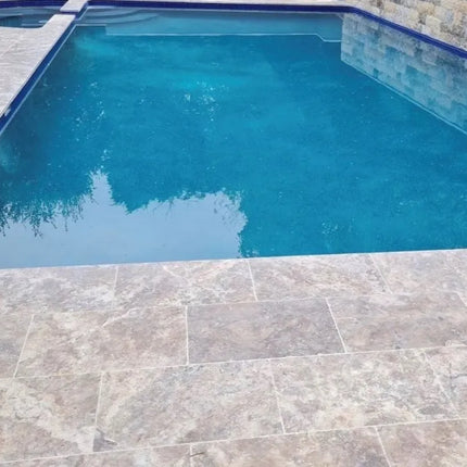 Outdoor Stone Silver Travertine Tumbled 610X406X12