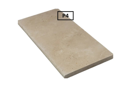 Outdoor Stone Classic Travertine Tumbled Bullnose 610X406X30