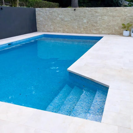 Outdoor Stone Siena Crema Tumbled and Sandblasted Limestone 610X406X12