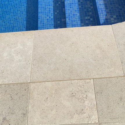 Outdoor Stone Siena Earth Tumbled and Acid Washed Limestone Paver 610X406X30