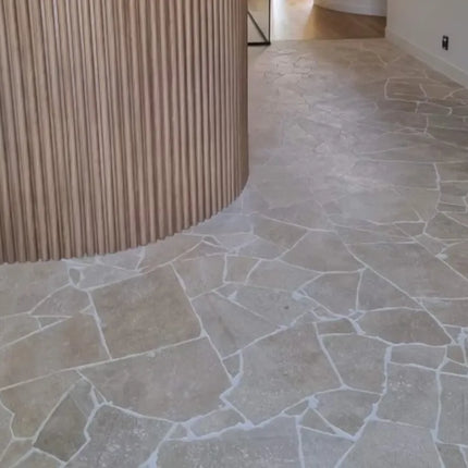 Stone Classic Travertine Crazy Pave Raw Cut 20mm