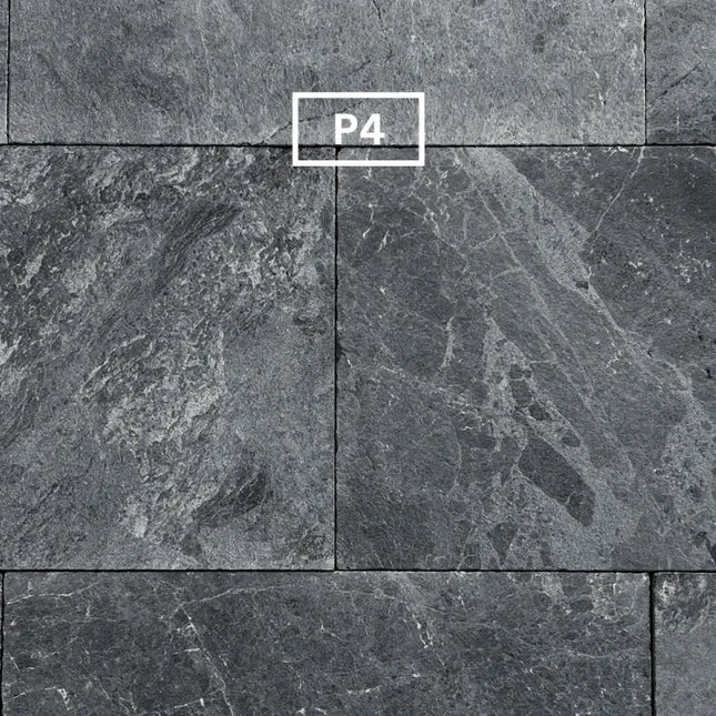 Outdoor Stone Toros Black Sandblasted & Brushed Marble 610X406X12