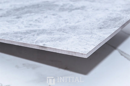 Marble Look Tile Tundra Light Grey Matt 600X600 ,