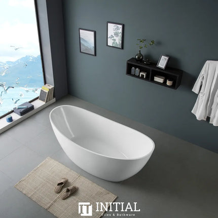 Rika 1500 Freestanding Bathtub Gloss White Non-Over Flow 1500X755X685 ,