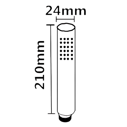 Round Brass Handheld Shower Sprayer Head Chrome ,