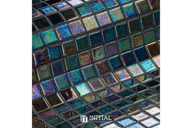Swimming Pool Mosaic Ezzari Iris Pearl Black