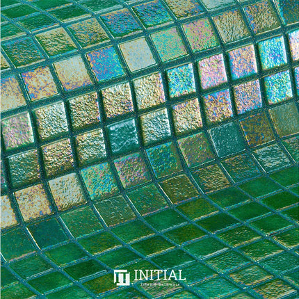 Swimming Pool Mosaic Ezzari Iris Pearl Terra Green