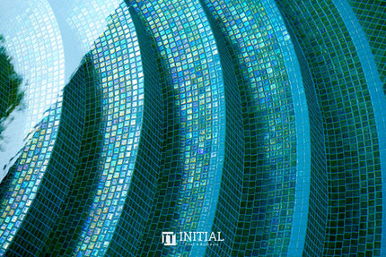 Swimming Pool Mosaic Ezzari Iris Pearl Terra Green