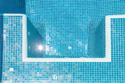Swimming Pool Mosaic Ezzari Iris Pearl Jade Green