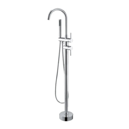 Bathroom Louis Lever Series Freestanding Bath Mixer With Hand held Shower Chrome ,