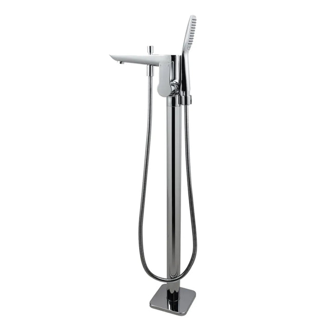 Bathroom Freestanding Bath Mixer With Hand held Shower Chrome ,