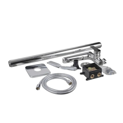 Bathroom Freestanding Bath Mixer With Hand held Shower Chrome ,