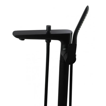 Bathroom Freestanding Bath Mixer With Hand held Shower Matt Black ,