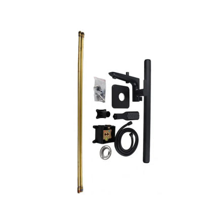 Bathroom Freestanding Bath Mixer With Hand held Shower Matt Black ,