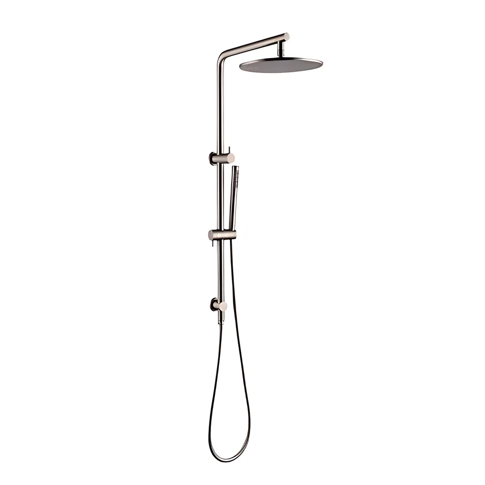 Petra Series 10" Round Shower Combination Brushed Nickel ,