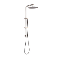 Petra Series 10" Round Shower Combination Brushed Nickel ,