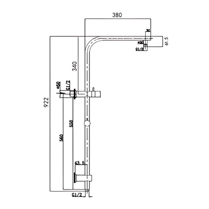 Petra Series 10" Round Shower Combination Brushed Nickel ,