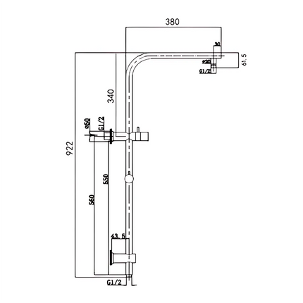 Petra Series 10" Round Shower Combination Brushed Yellow Gold ,