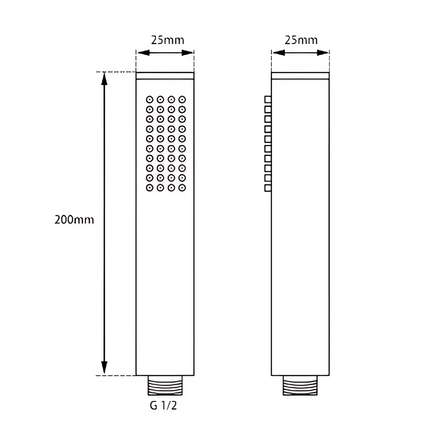 Petra 10" Round Shower Combination Gunmetal Grey ,