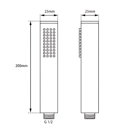 Petra Series 10"" Round Shower Combination Matt Black ,