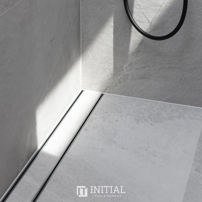 Bathroom Slimline Tile Insert Floor Grate Midnight 1000~5600mm